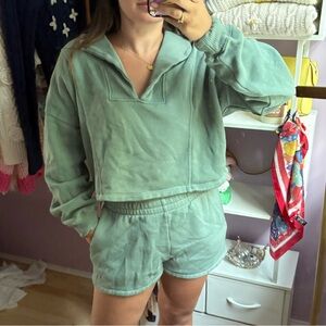 Z Supply Teal sweat set- SOLD TOGETHER